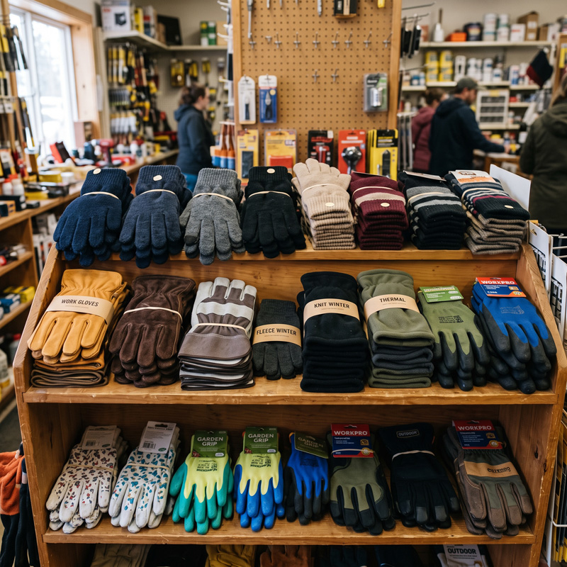 Traditional gloves for cold hands and winter protection