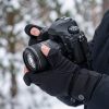 Ololar Flex Series Heated Gloves used while operating a digital camera
