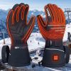 Ololar Shield heated gloves showing active heating