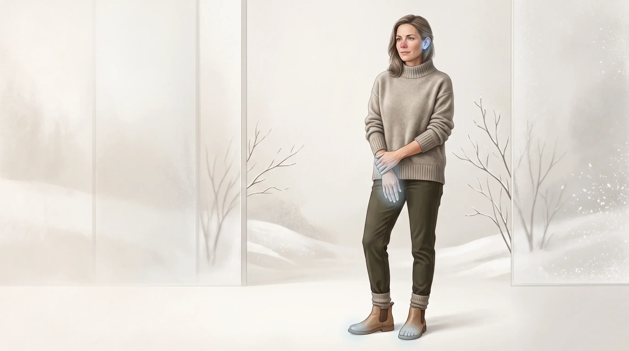 Raynaud's affecting the fingers, toes, nose, and ears